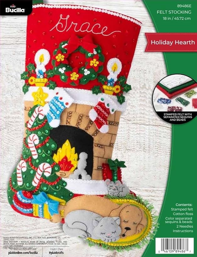 Bucilla Applique Stocking Needlepoint 89486E